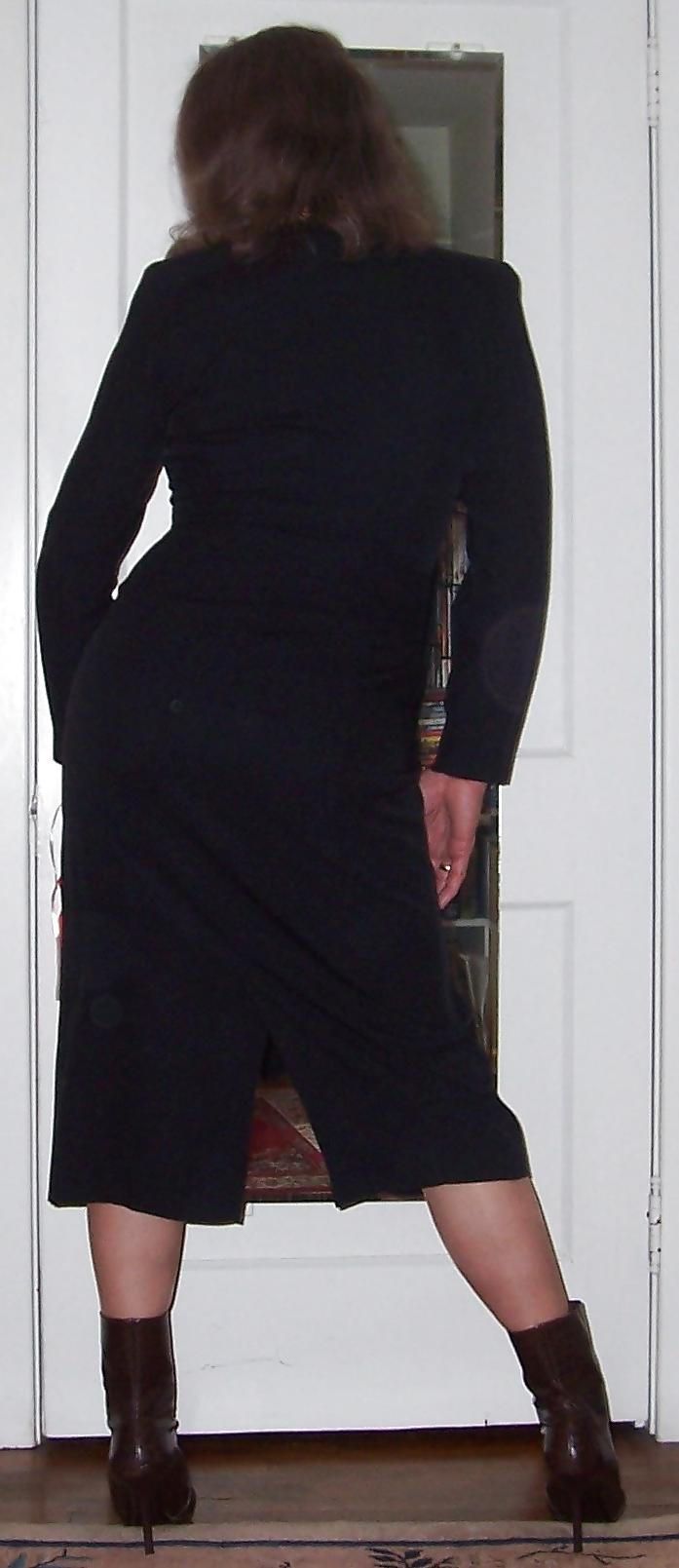 25P Crossdressing - Long Black Leopard