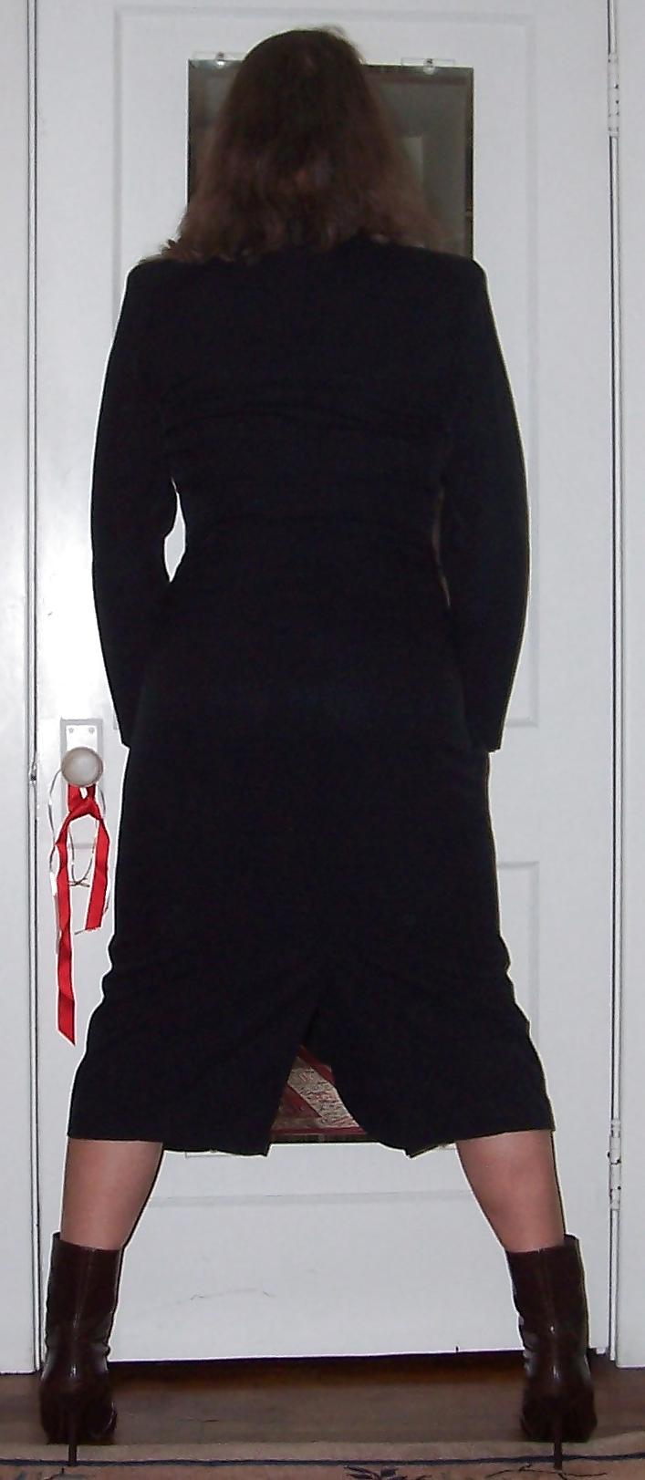 25P Crossdressing - Long Black Leopard