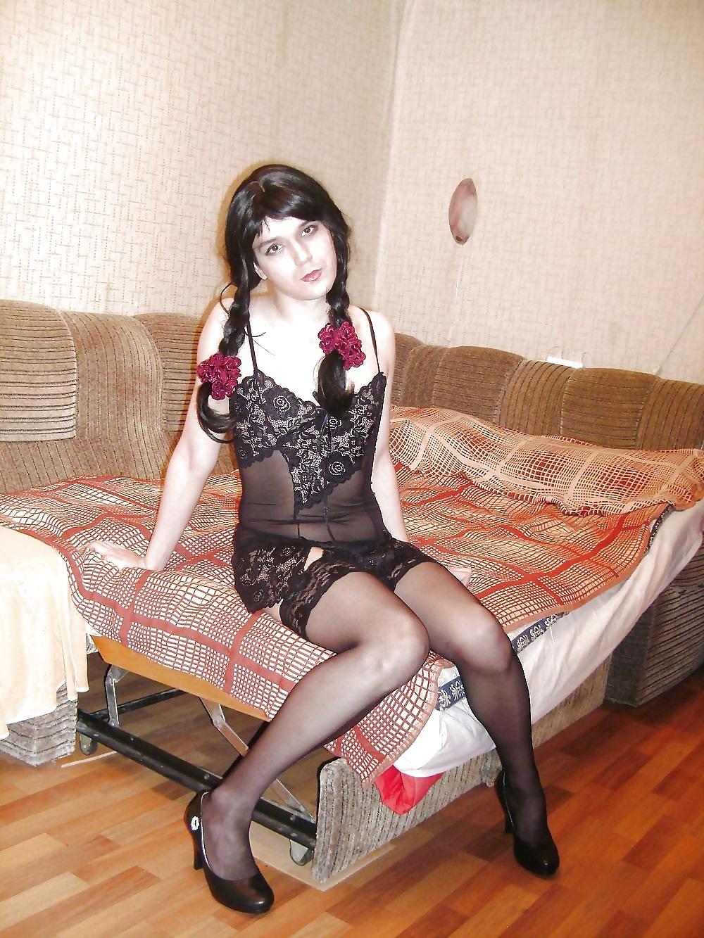 25P Crossdresser in Lingerie 2 BVR