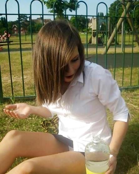 25P Short skirts, panties and masturbation at school
