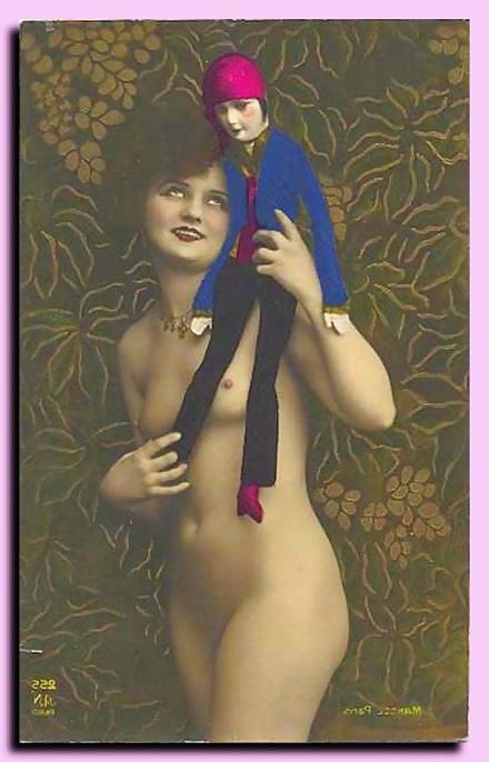 16P Old tinted erotic postcards vol. 1