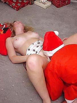 21P Santa Cums For Cathy