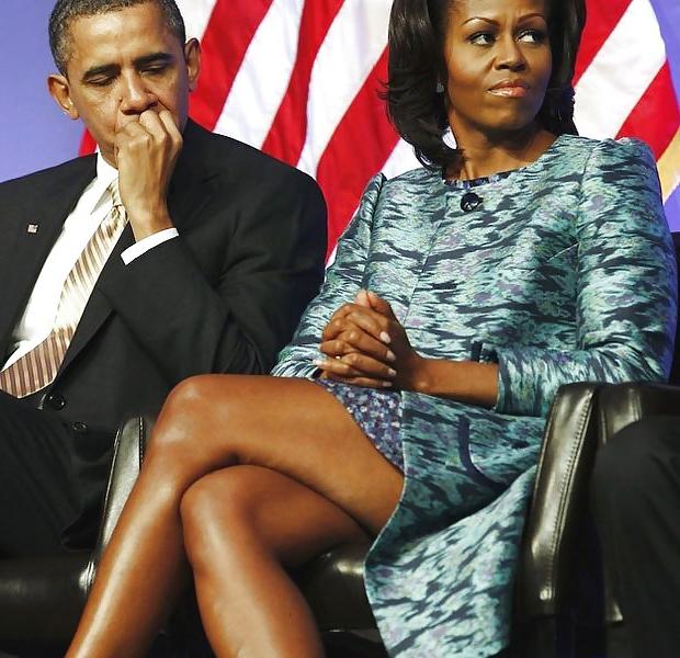 16P Michelle Obama - Showing Off Those Long Sexy Legs