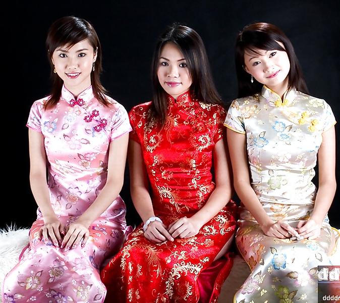 20P Satin Silk Cheongsam qipao dress