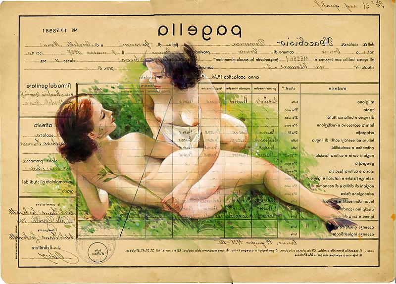 21P Gallery 600 - Erotic Collage - School Reports