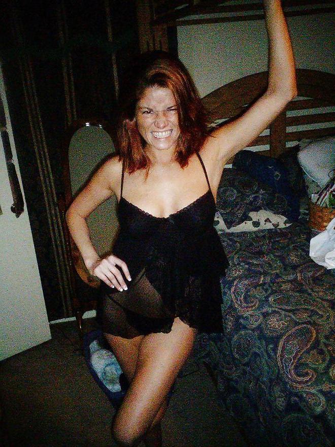 24P Hot Amateur Redhead Stripping