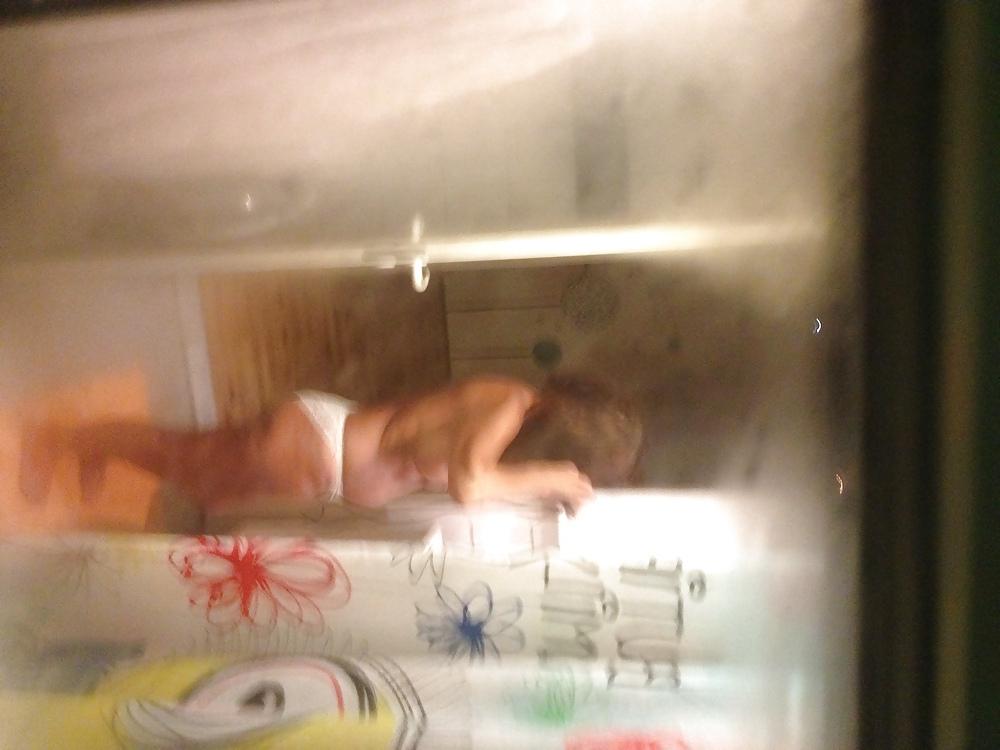 25P Spy on Topless woman