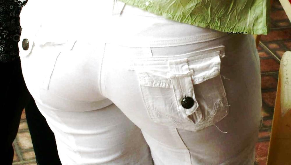 20P Wives Big Ass In Tight Pants And See Thru'