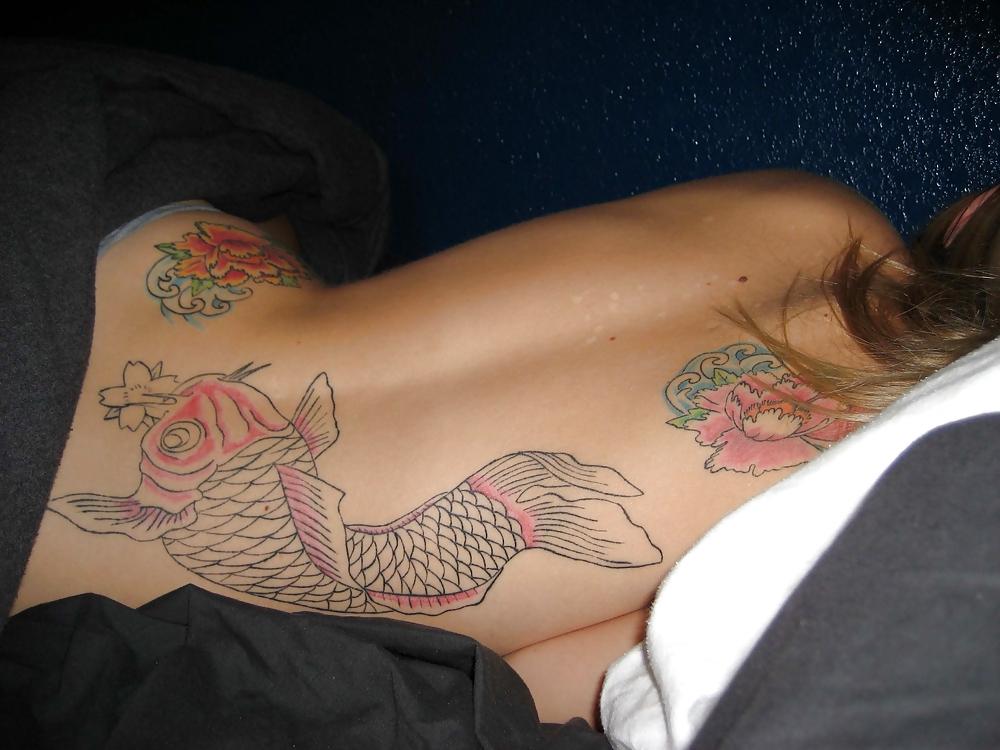25P Tattooed Teen Pierced Nips