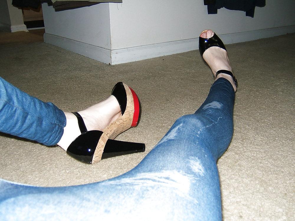 10P Jessie Stripper Heels