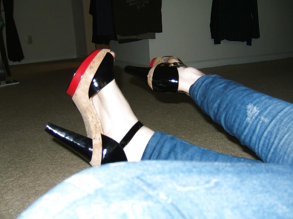 10P Jessie Stripper Heels
