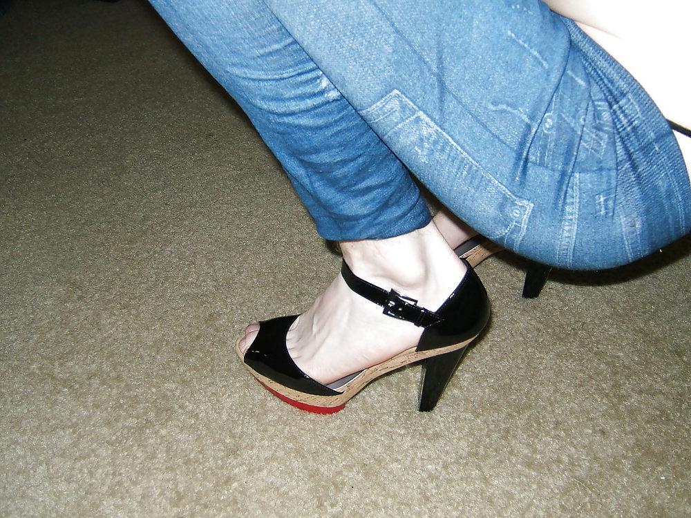 10P Jessie Stripper Heels