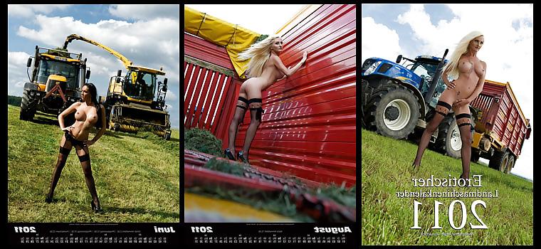 6P German Erotischer Landmaschinen Kalender 2011