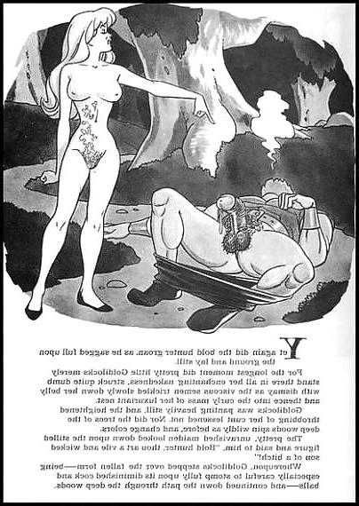 19P Erotic Book Illustration 21 - Goldilocks and the three Cocks
