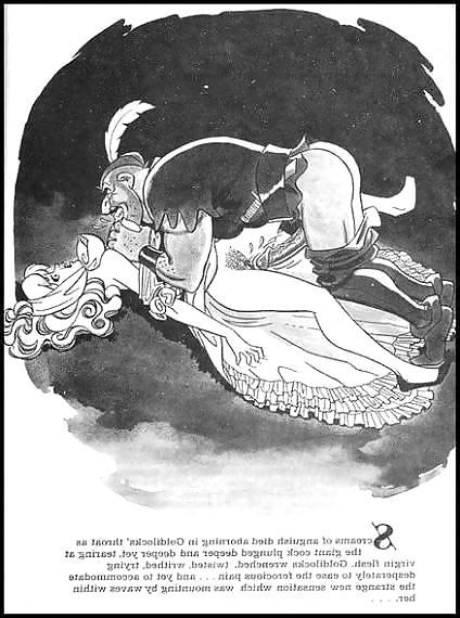 19P Erotic Book Illustration 21 - Goldilocks and the three Cocks