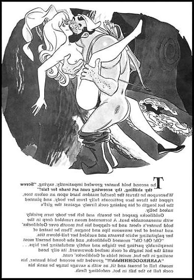 19P Erotic Book Illustration 21 - Goldilocks and the three Cocks