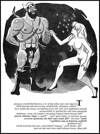 19P Erotic Book Illustration 21 - Goldilocks and the three Cocks