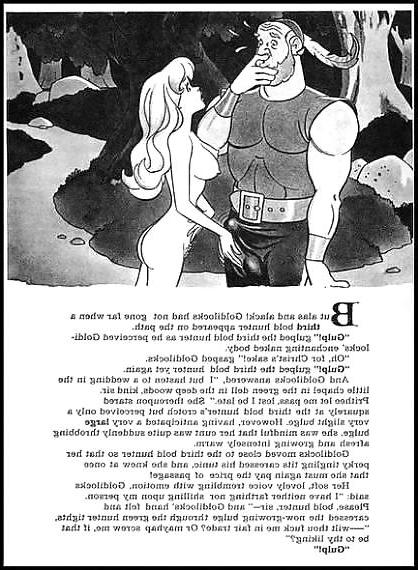 19P Erotic Book Illustration 21 - Goldilocks and the three Cocks
