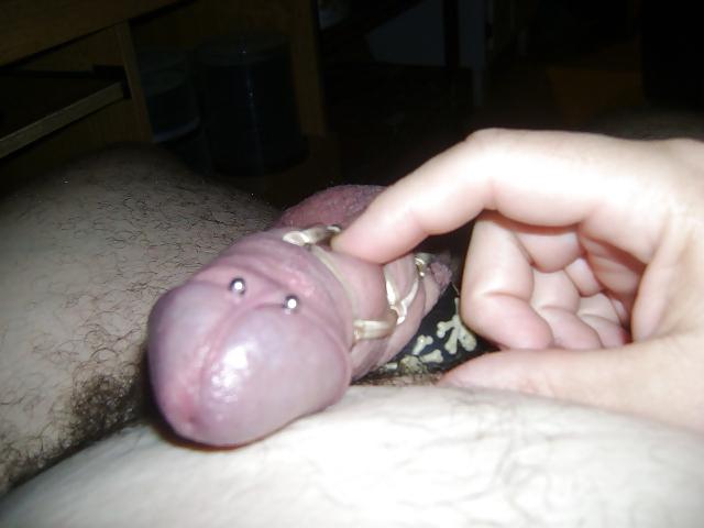 9P Pierced cock