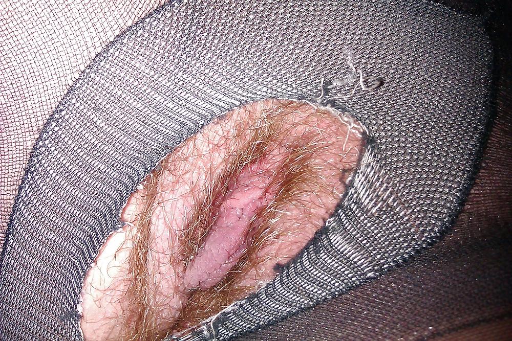 7P Master loves soaking his pussy while in pantyhose