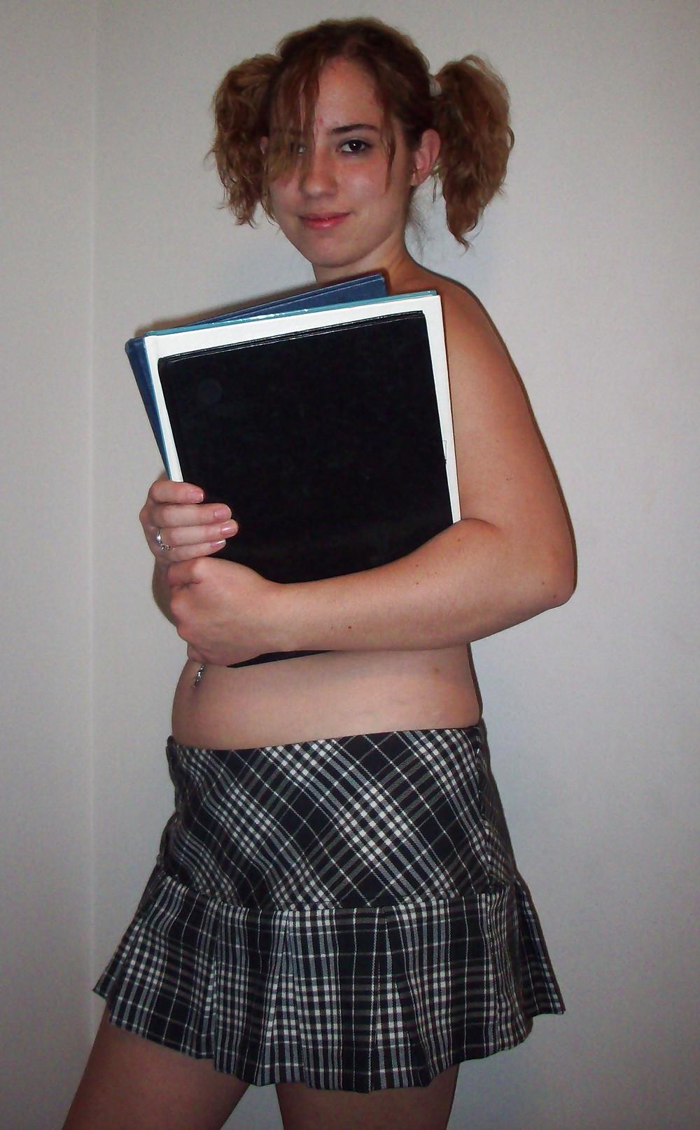 24P Puffy tits and pigtail teen