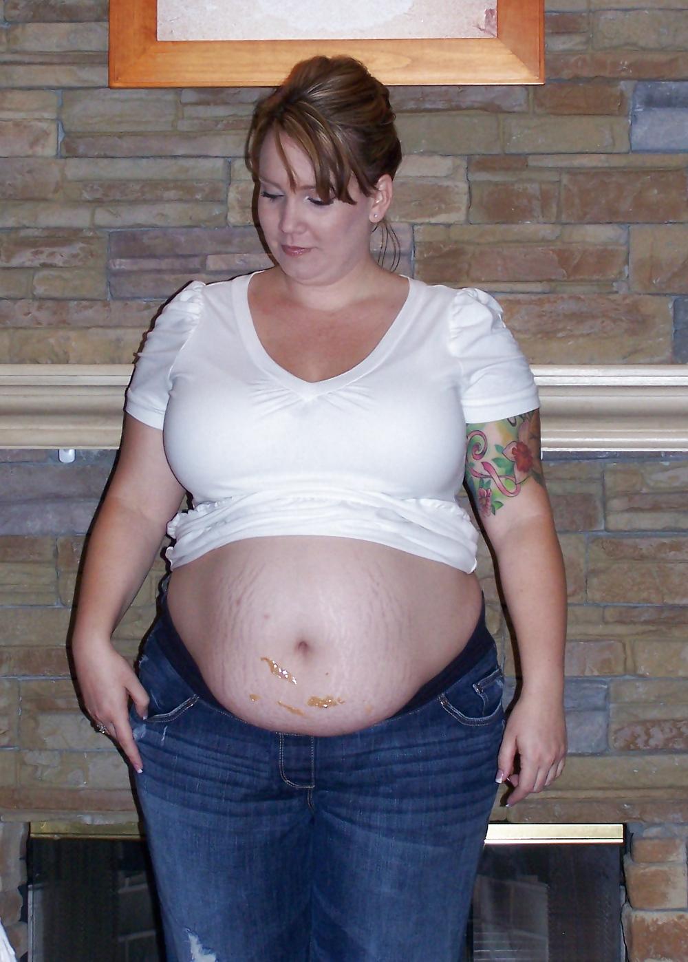 10P Pregnant lauren- with clothes big boobs