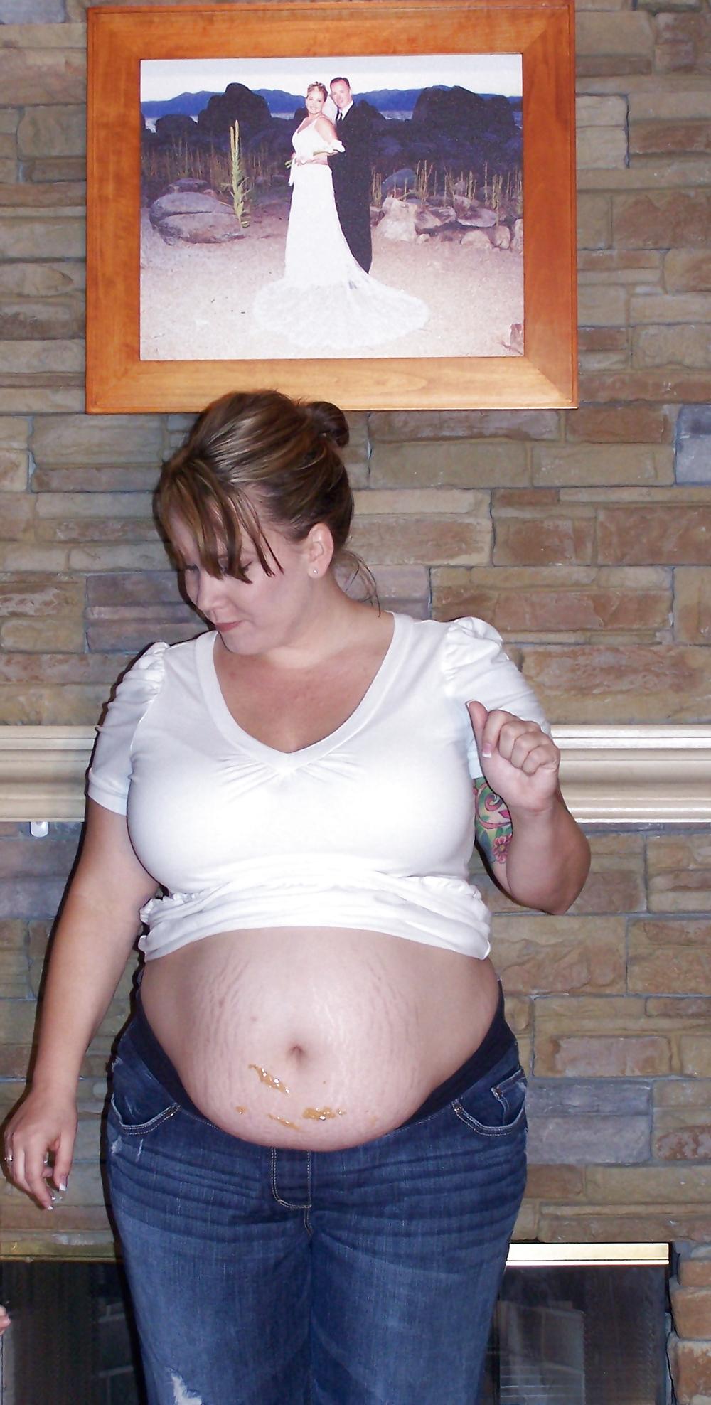 10P Pregnant lauren- with clothes big boobs