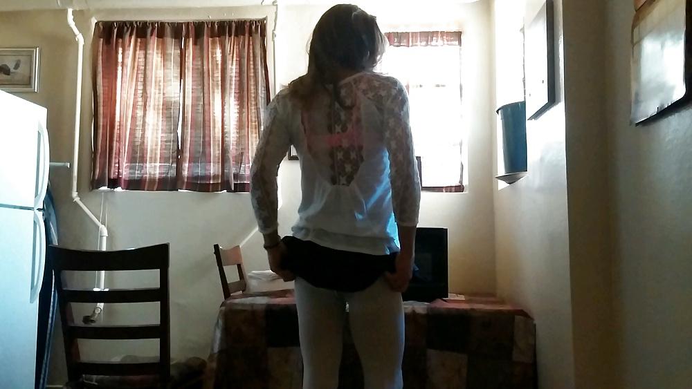 24P Crossdresser in pantyhose
