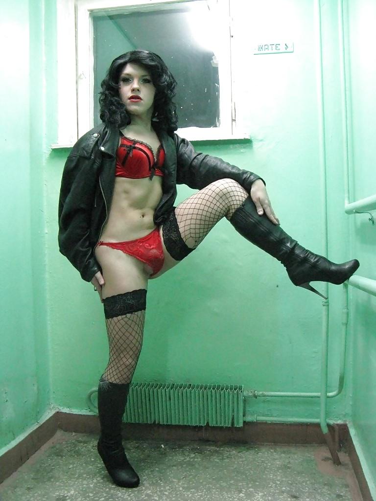 20P Vysl-709 Amateur Crossdresser-Sissy