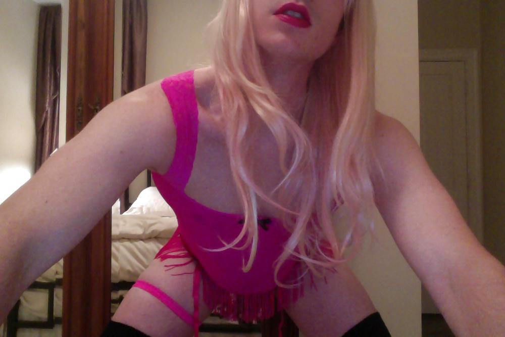 12P Cute Blonde CD Trap - Crossdressing Cuntmeat