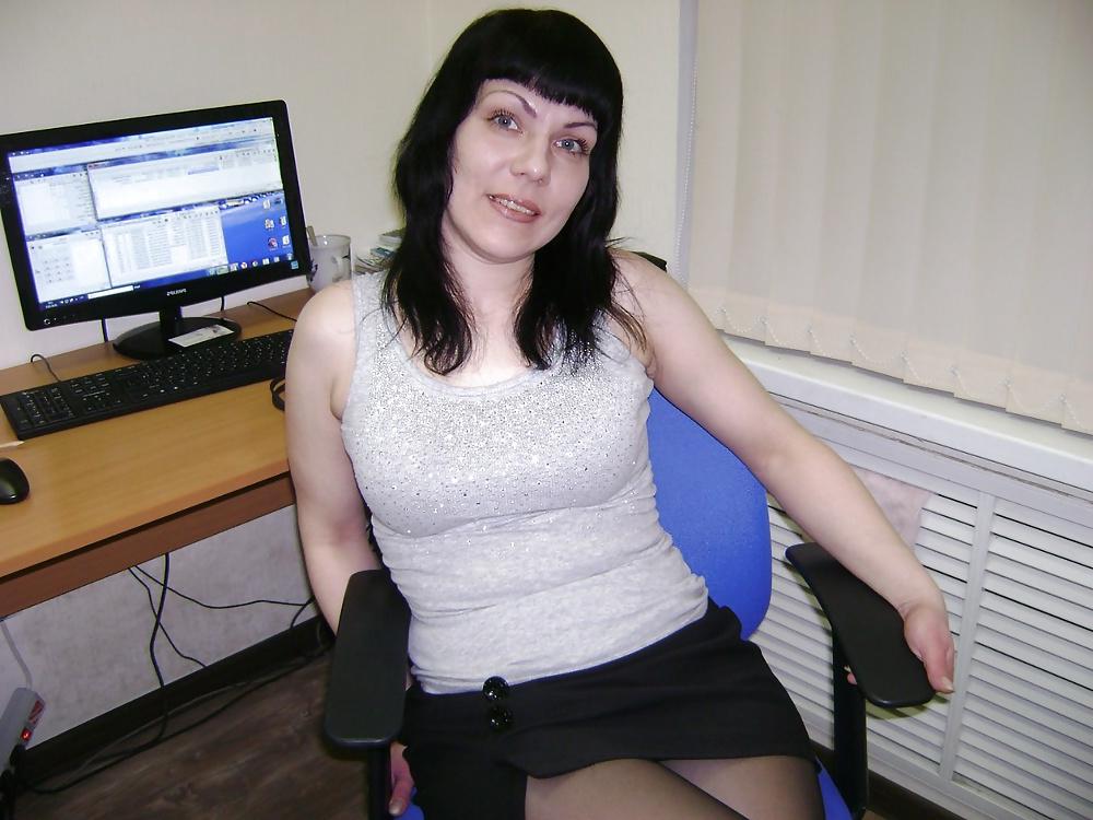 12P Stupid German coworker slut tricked into posing at work