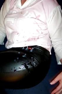 25P Cum on Clothes