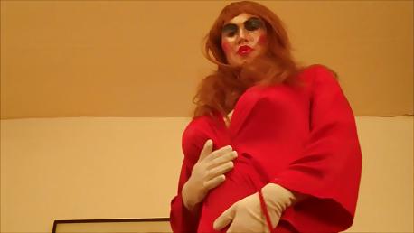 14P SATIN LOVER.sexy crossdresser.
