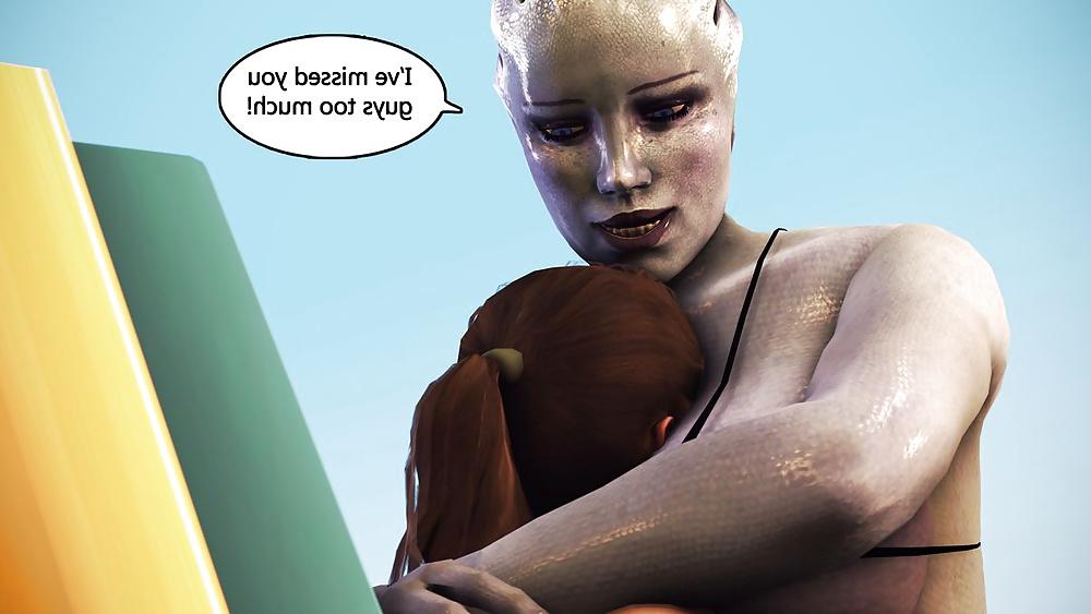25P Liara T'soni, Zoey and Adriana Futanary story (Part 2)