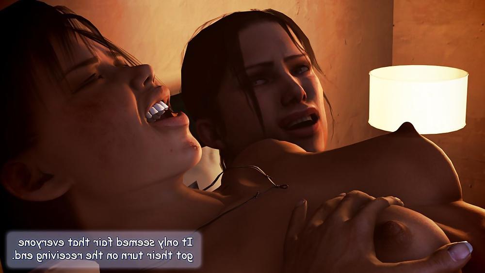 25P Liara T'soni, Zoey and Adriana Futanary story (Part 3)
