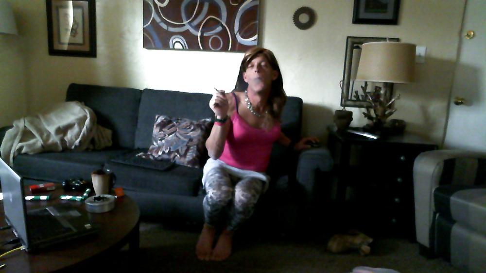 25P Smoking sissy slut crossdresser Lisa Love