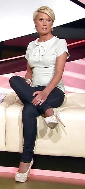 24P Sexy german presenter Kamilla Senjo blonde milf heels legs