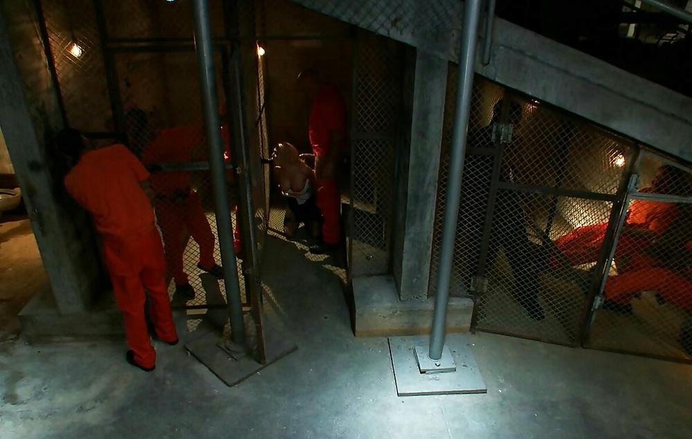 25P Hard horny prison jail anal gangbang.