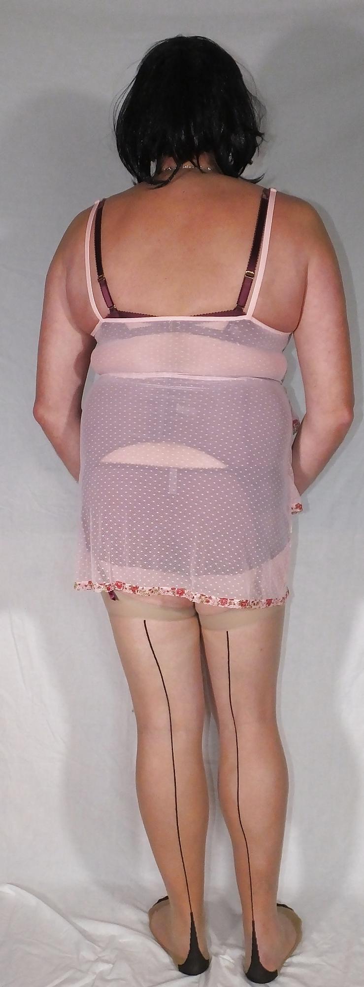 25P Shemale And Vintage Crossdresser Flower Panty