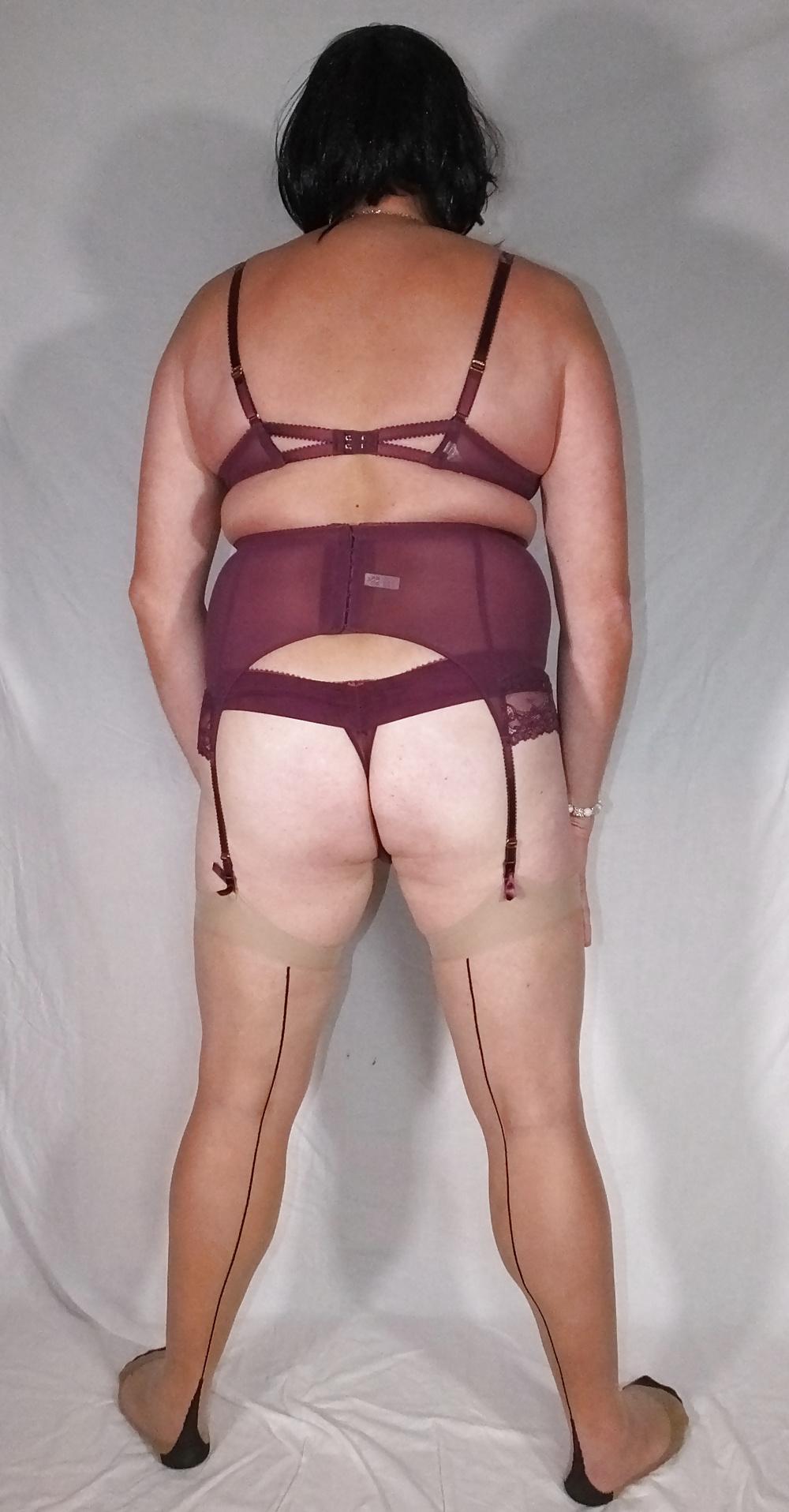 25P Shemale And Vintage Crossdresser Flower Panty