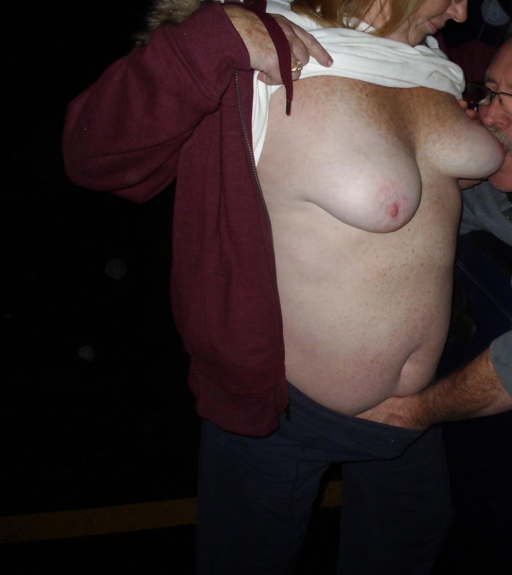 13P Slut Wife Meets a Stranger in Parking Lot 