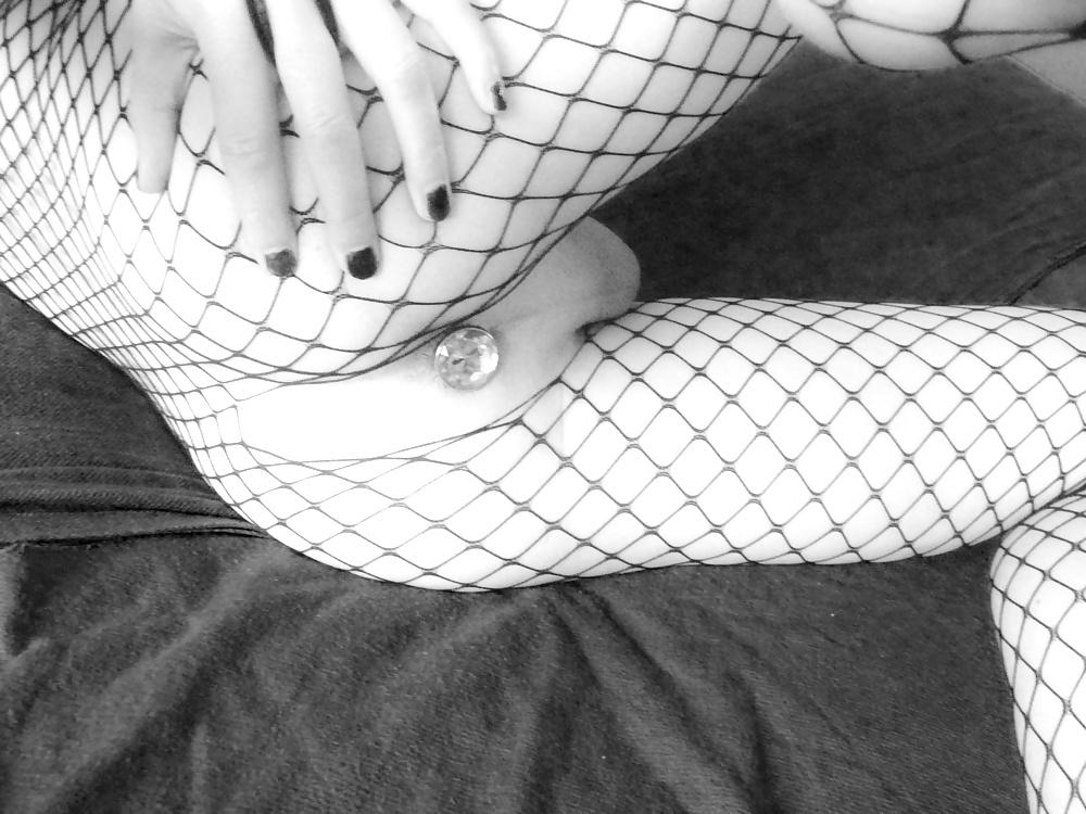 19P Mimi crossdresser rosebud & dildo