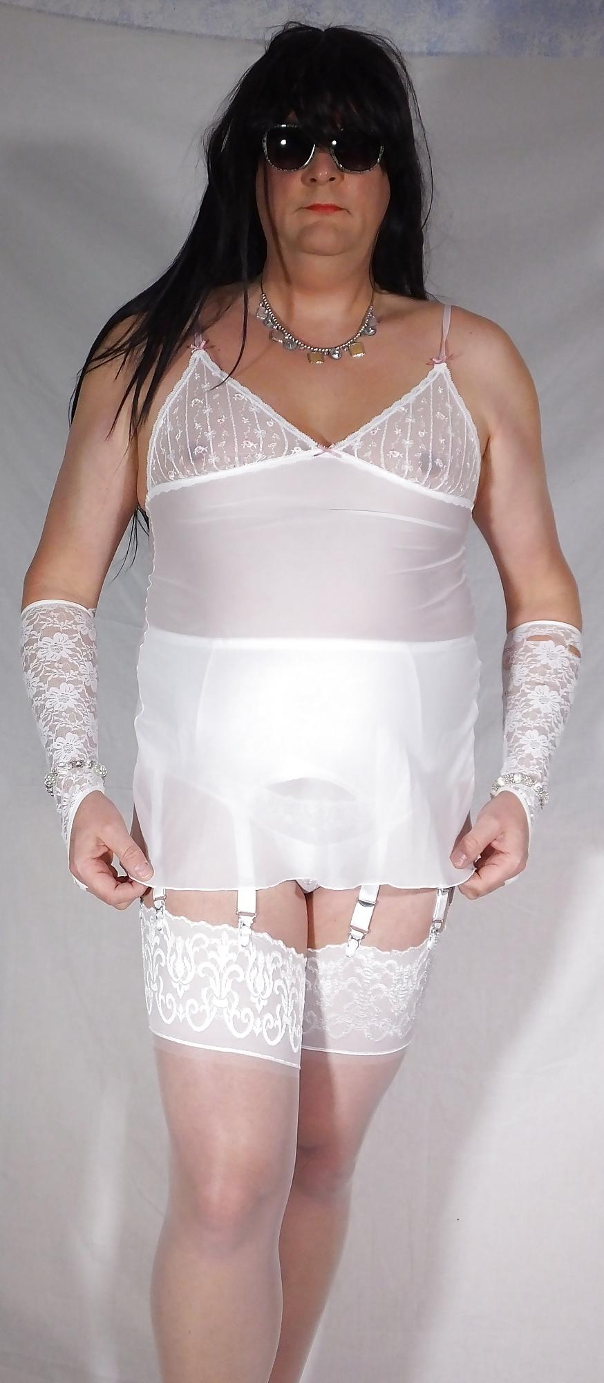 15P Shemale And Vintage Crossdresser White Panty