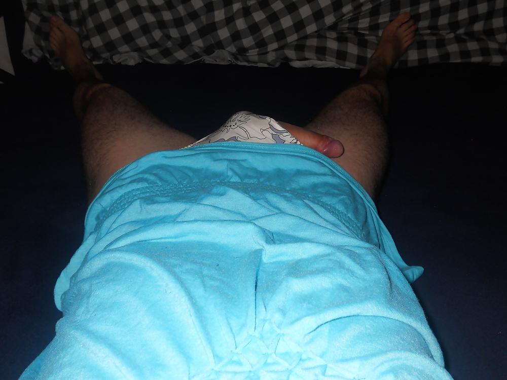 17P Crossdresser on bed