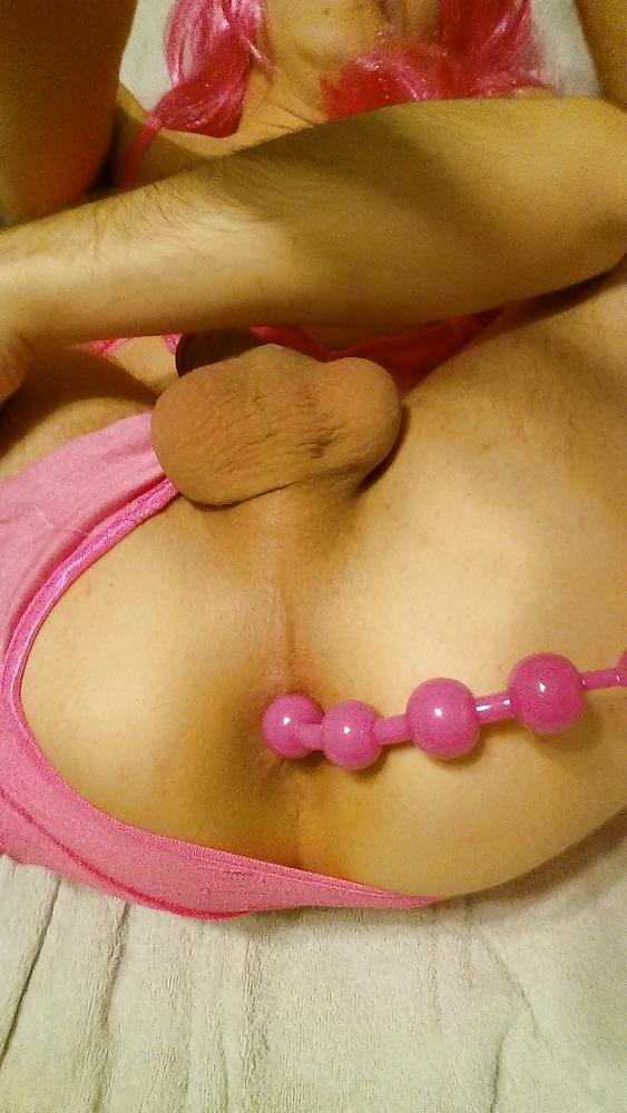 25P Playing with my new toy! Anal Beads! 