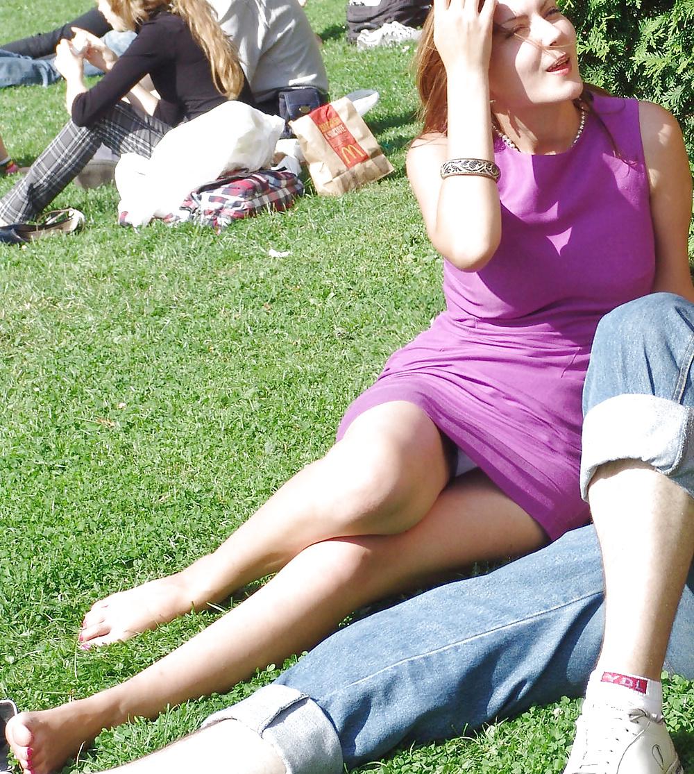 25P White panties 36:Stop looking up my skirt!