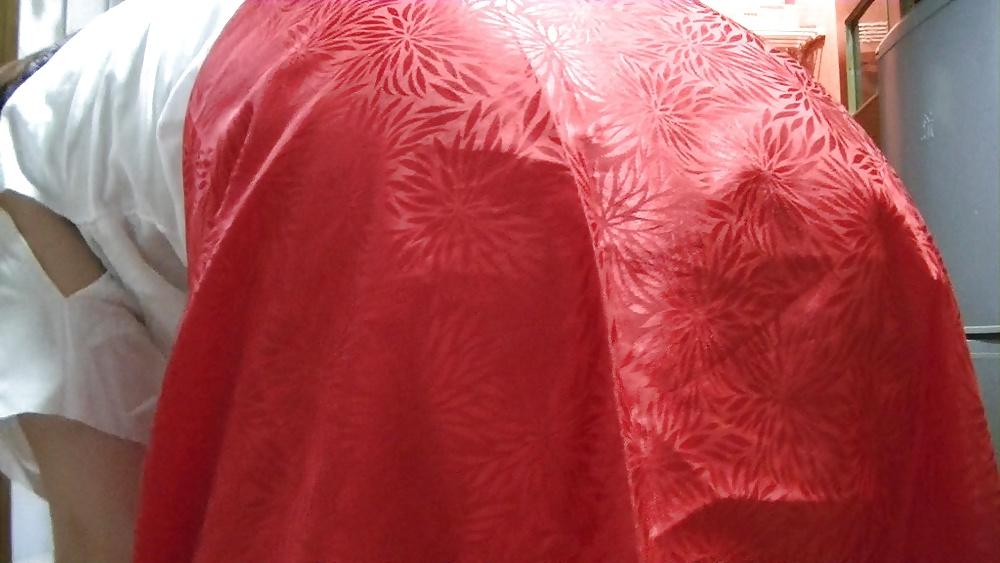 23P Enema in kimono underwear