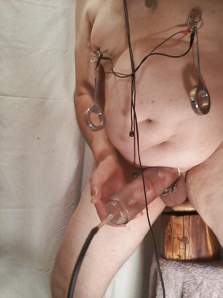 17P Whore-slave1  cock and ball pumping