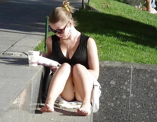25P Candid Up skirt - Panty - Ass Voyeur - Sexy Legs