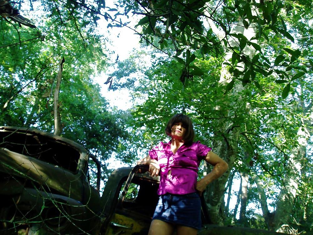 13P NEW Tommy crossdresser in the woods